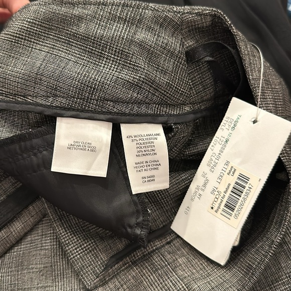 NWT Anne Klein Straight Leg Pants, Size 10, Black/Gray Pattern - Picture 7 of 8